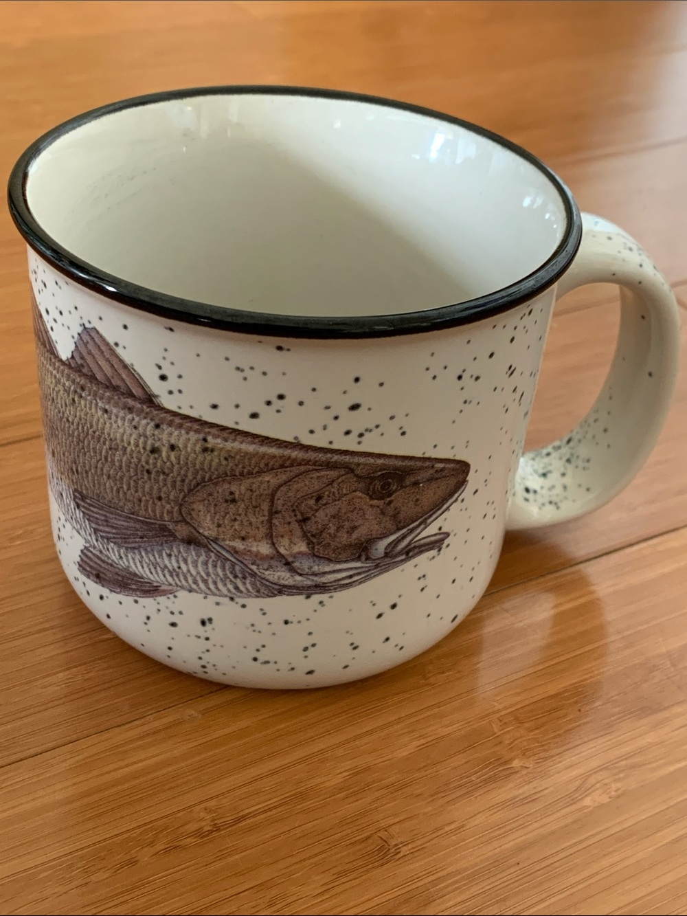Brown Fish Speckled Ceramic Mug